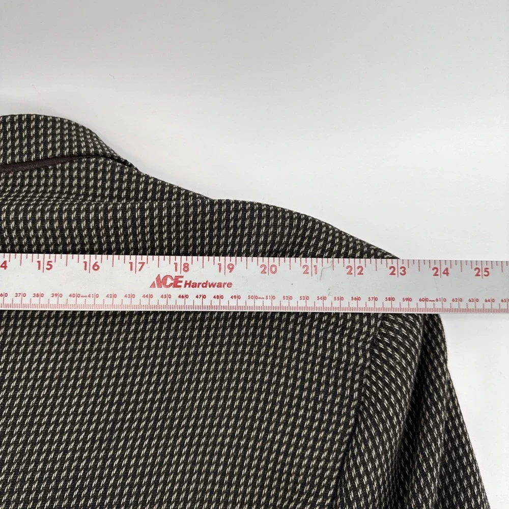Pierre Cardin Vintage Brown Blazer Mens Made‎ In USA Pit-pit 30